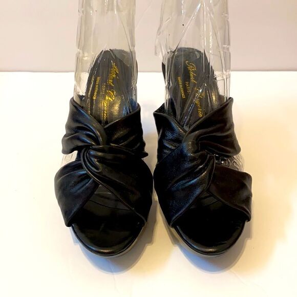 Robert Clergerie Dahra Wedge Sandal Black - Picture 7 of 7